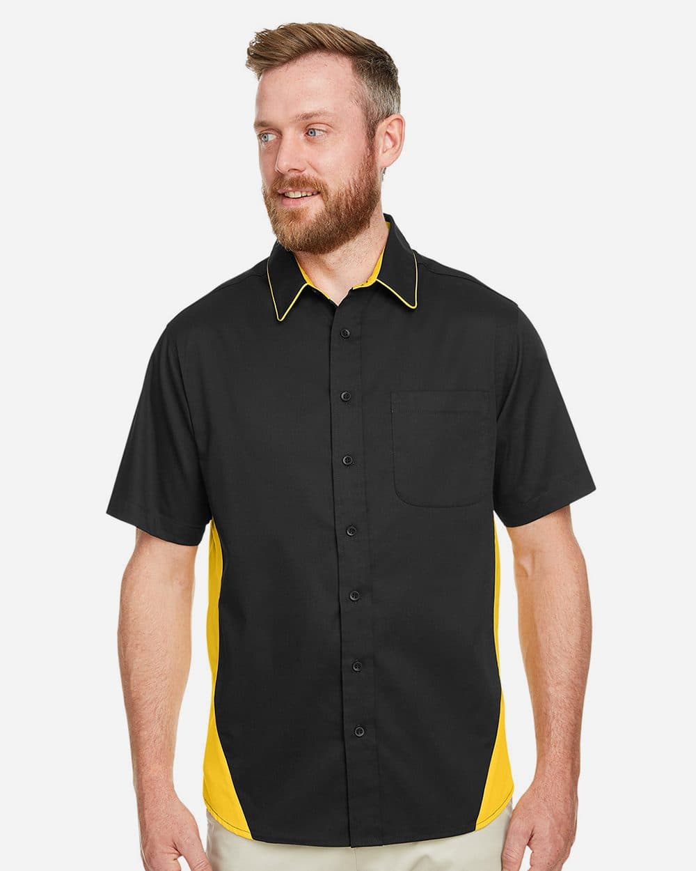 Harriton Men's Flash IL Colorblock Shirt - Image 1