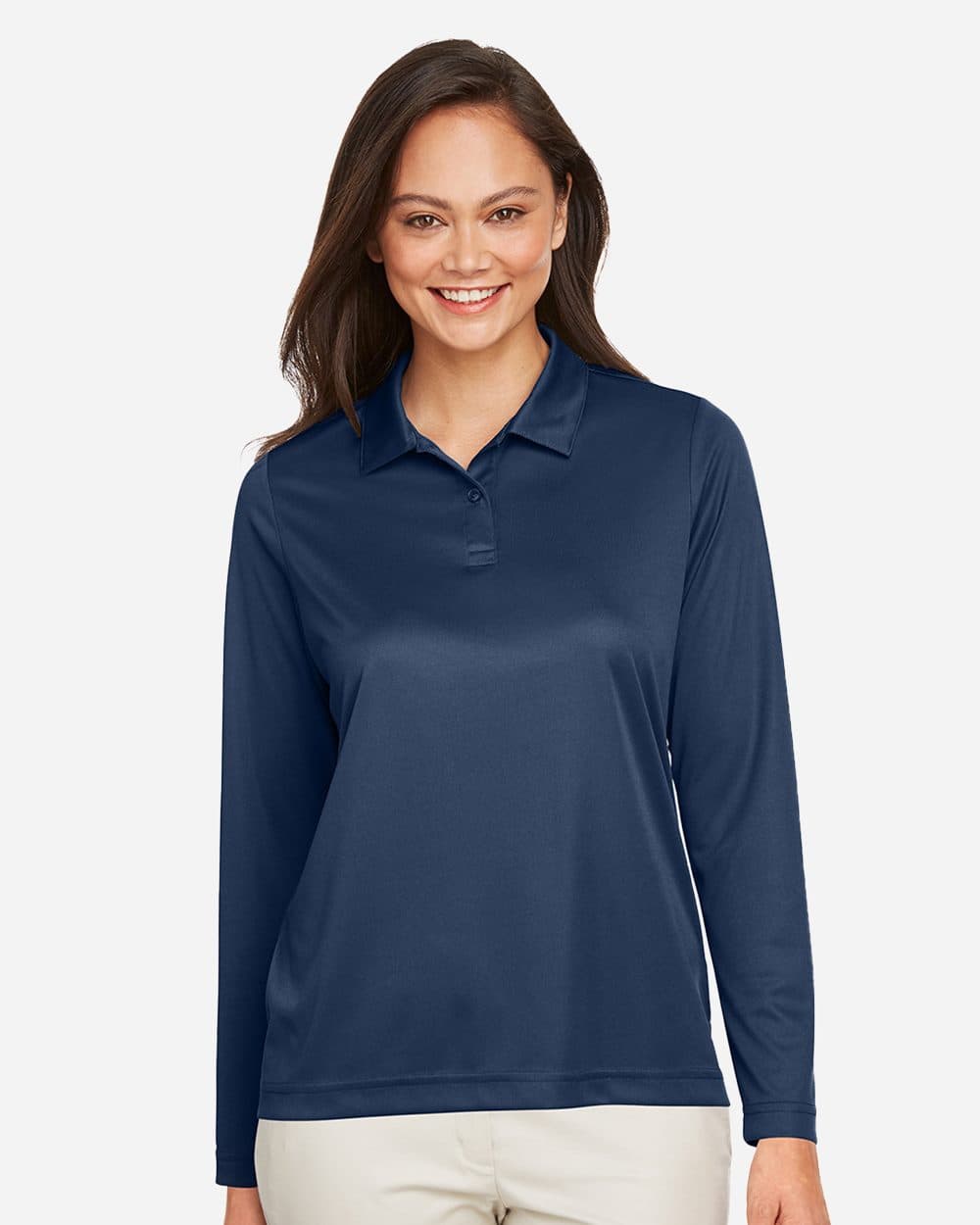 Team 365 Women's Zone Performance Long Sleeve Polo - Image 1