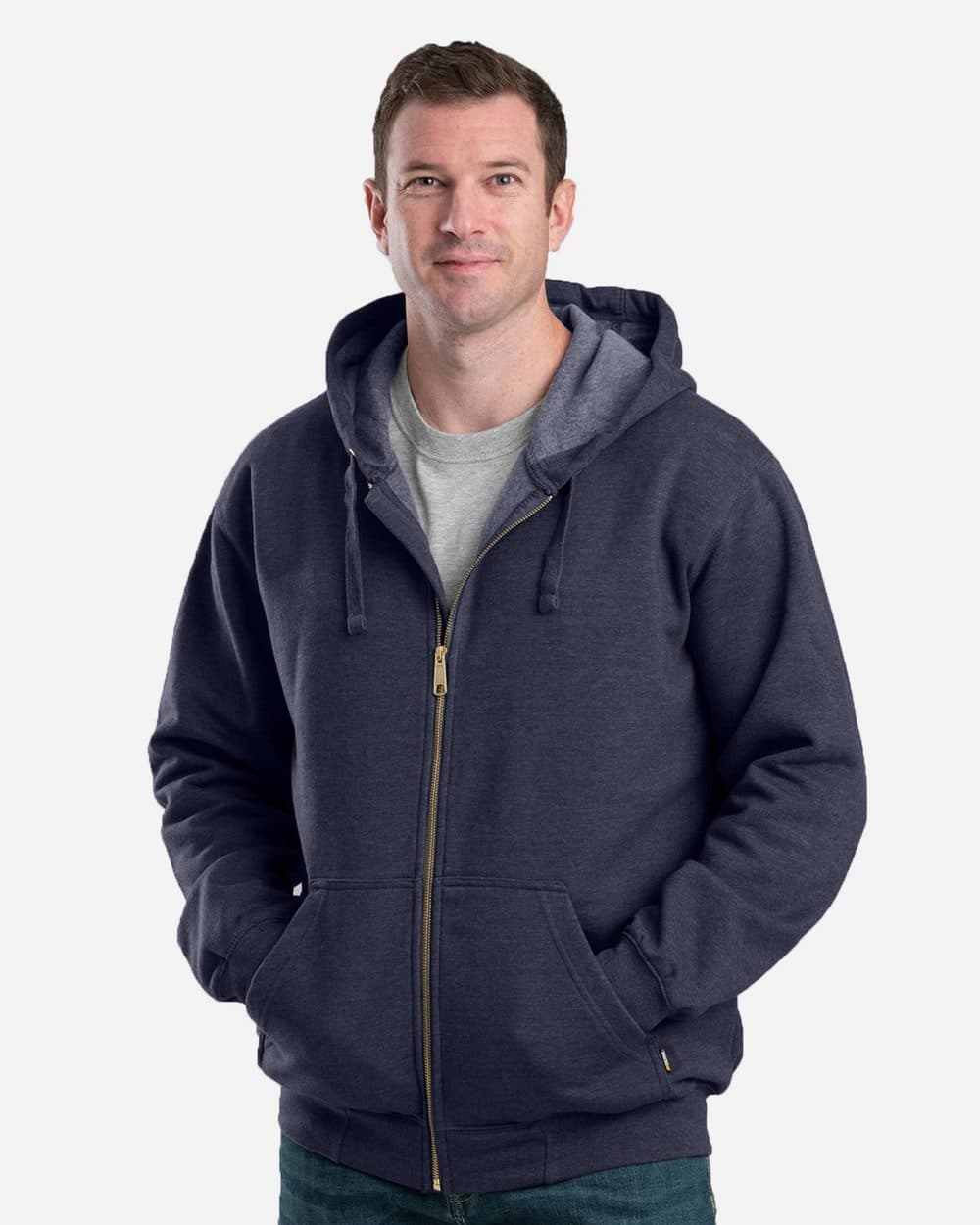 Berne Apparel Men's Heritage Full-Zip Hooded Sweatshirt - Image 1