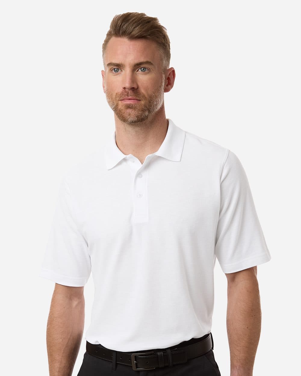 Harriton Men's Tall Maverick CVC Pique Polo - Image 1