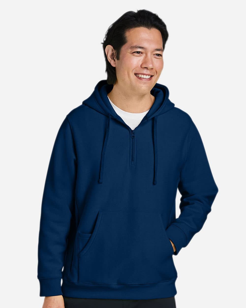 Team 365 Unisex Zone HydroSport™ Heavyweight Quarter-Zip Hooded Sweatshirt - Image 1