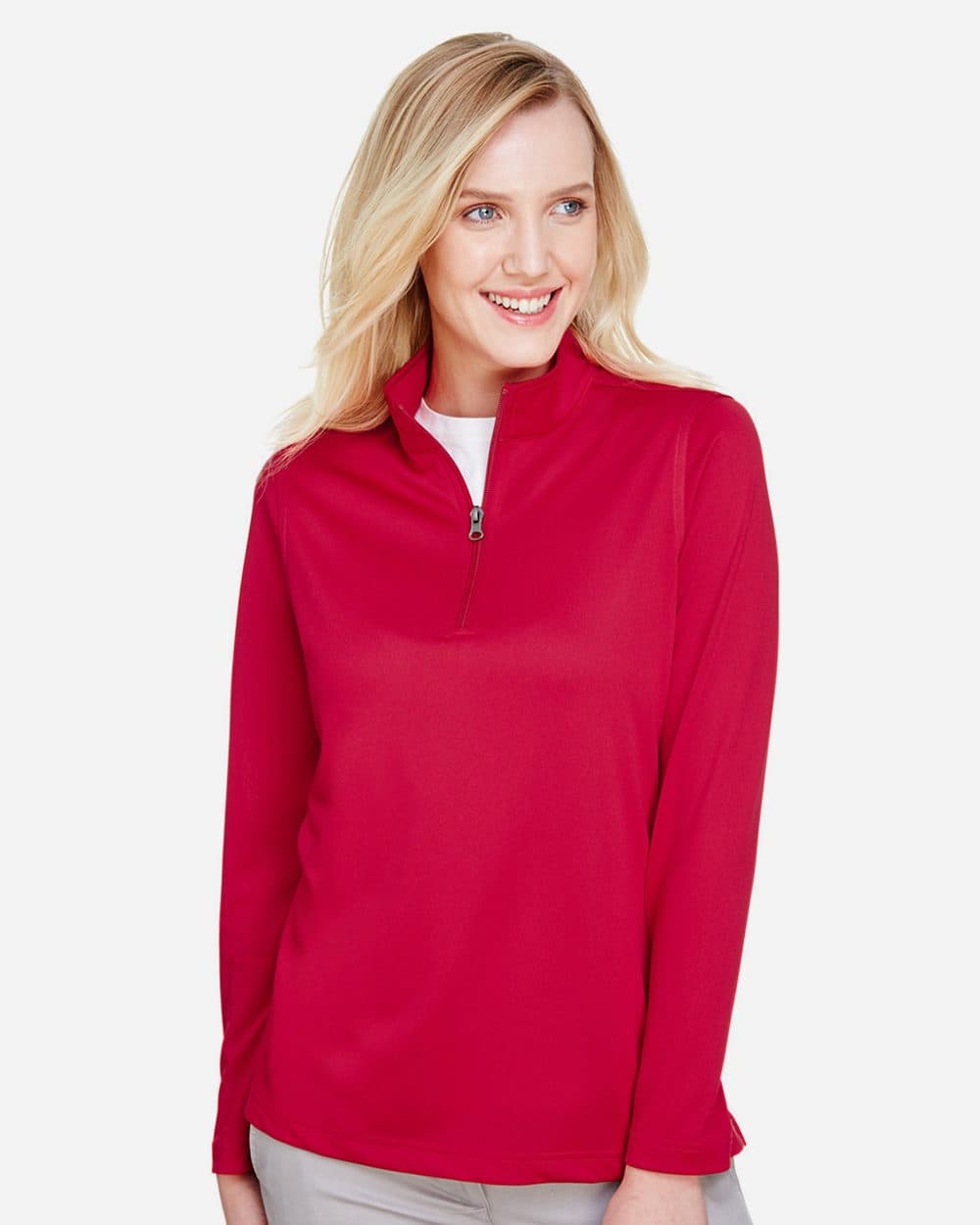 Harriton Women's Advantage Snag Protection Plus Quarter-Zip Pullover - Image 1