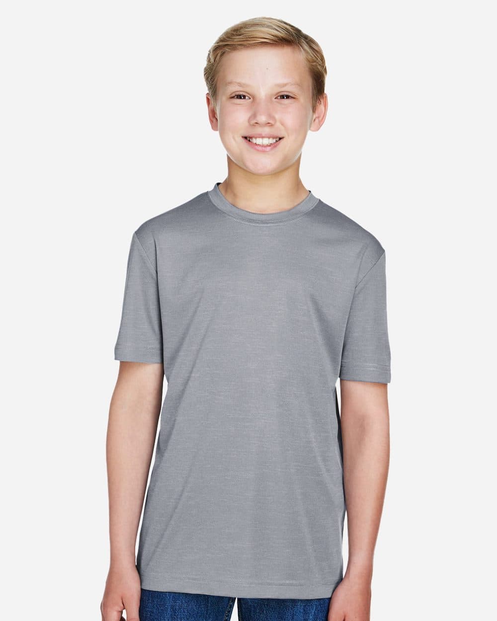 Team 365 Youth Sonic Heather Performance T-Shirt - Image 1