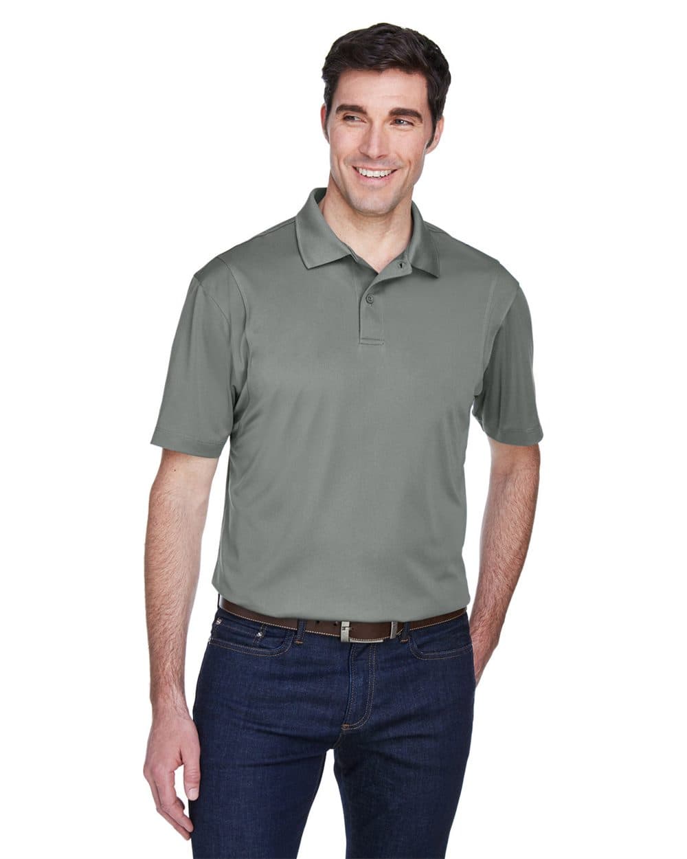 Harriton Men's Micro Piqué Polo - Image 1