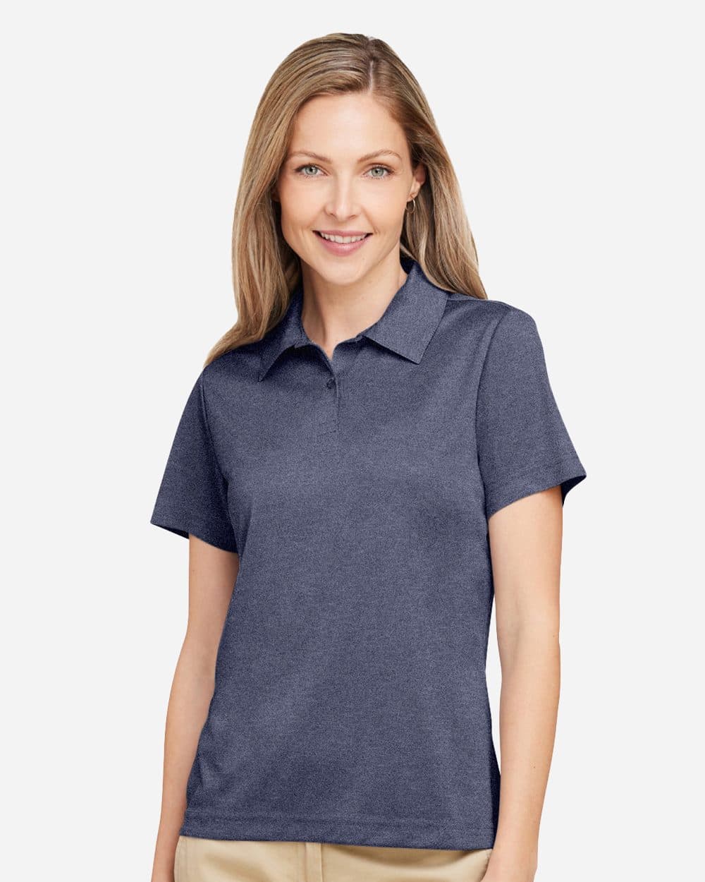 Team 365 Women's Zone Sonic Heather Performance Polo - Image 1