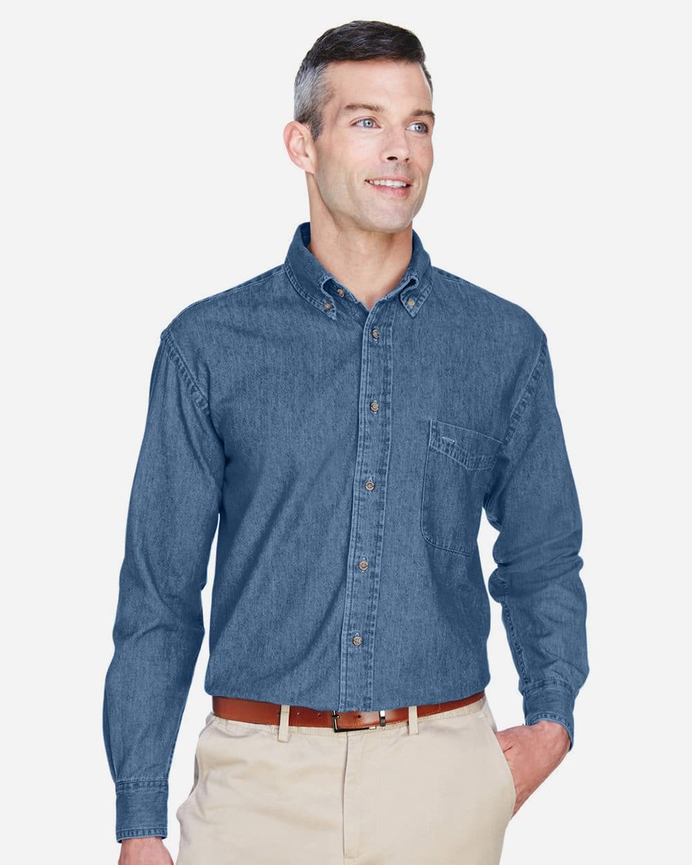 Harriton Men's Denim Shirt - Image 1