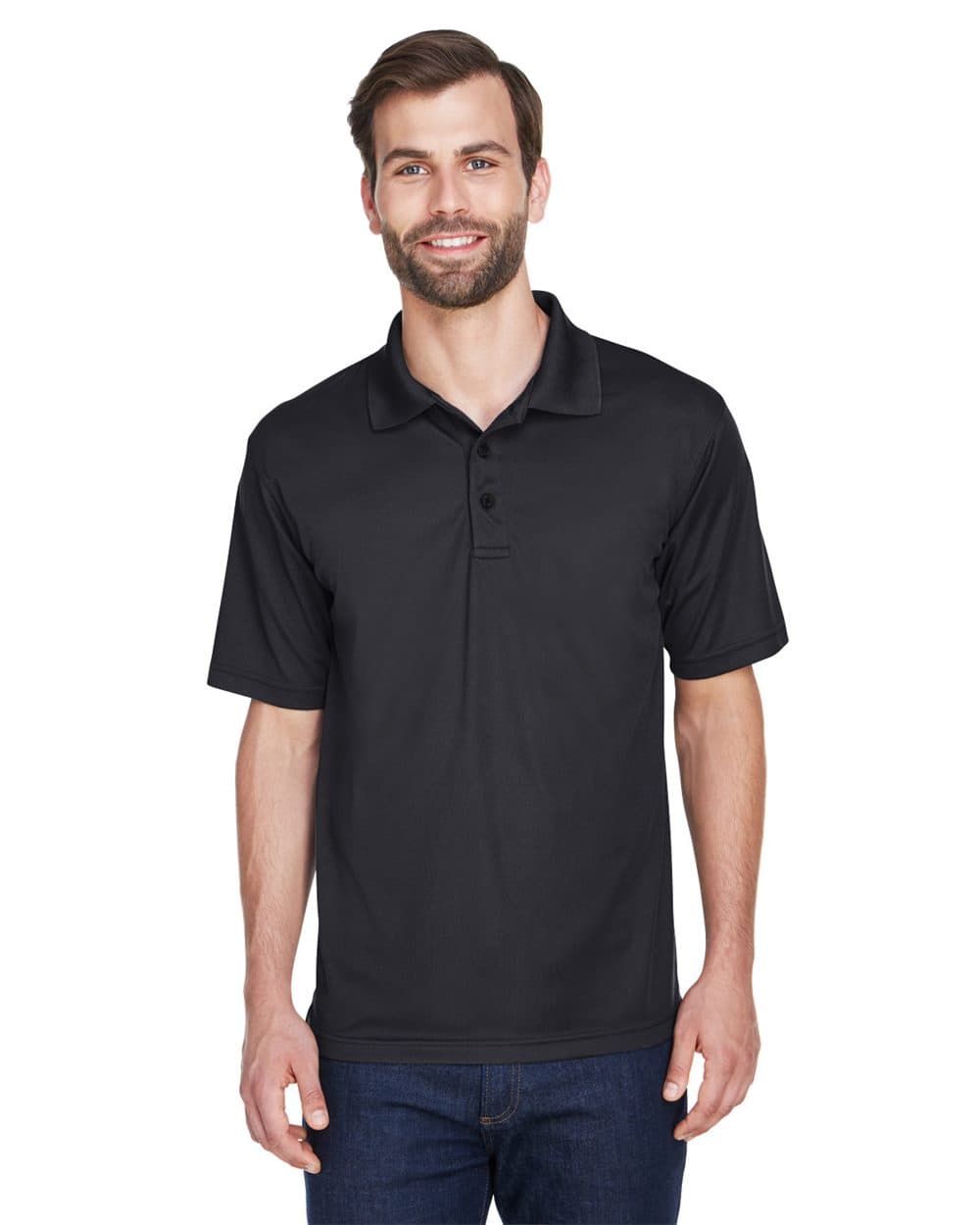 UltraClub Men's Cool & Dry Mesh Piqué Polo - Image 1