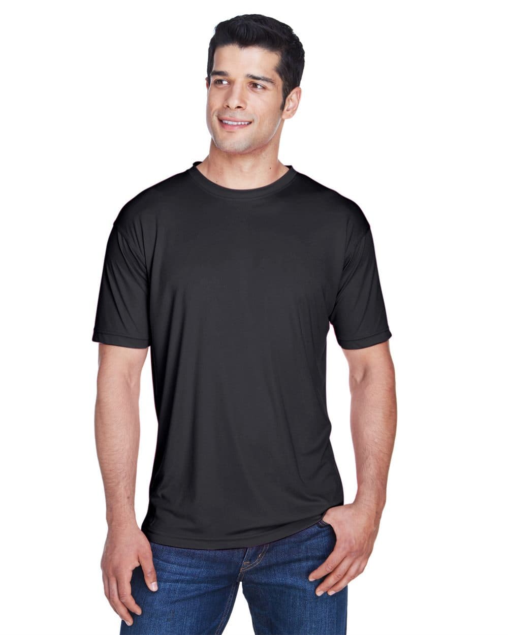 UltraClub Men's Cool & Dry Sport Performance Interlock T-Shirt - Image 1