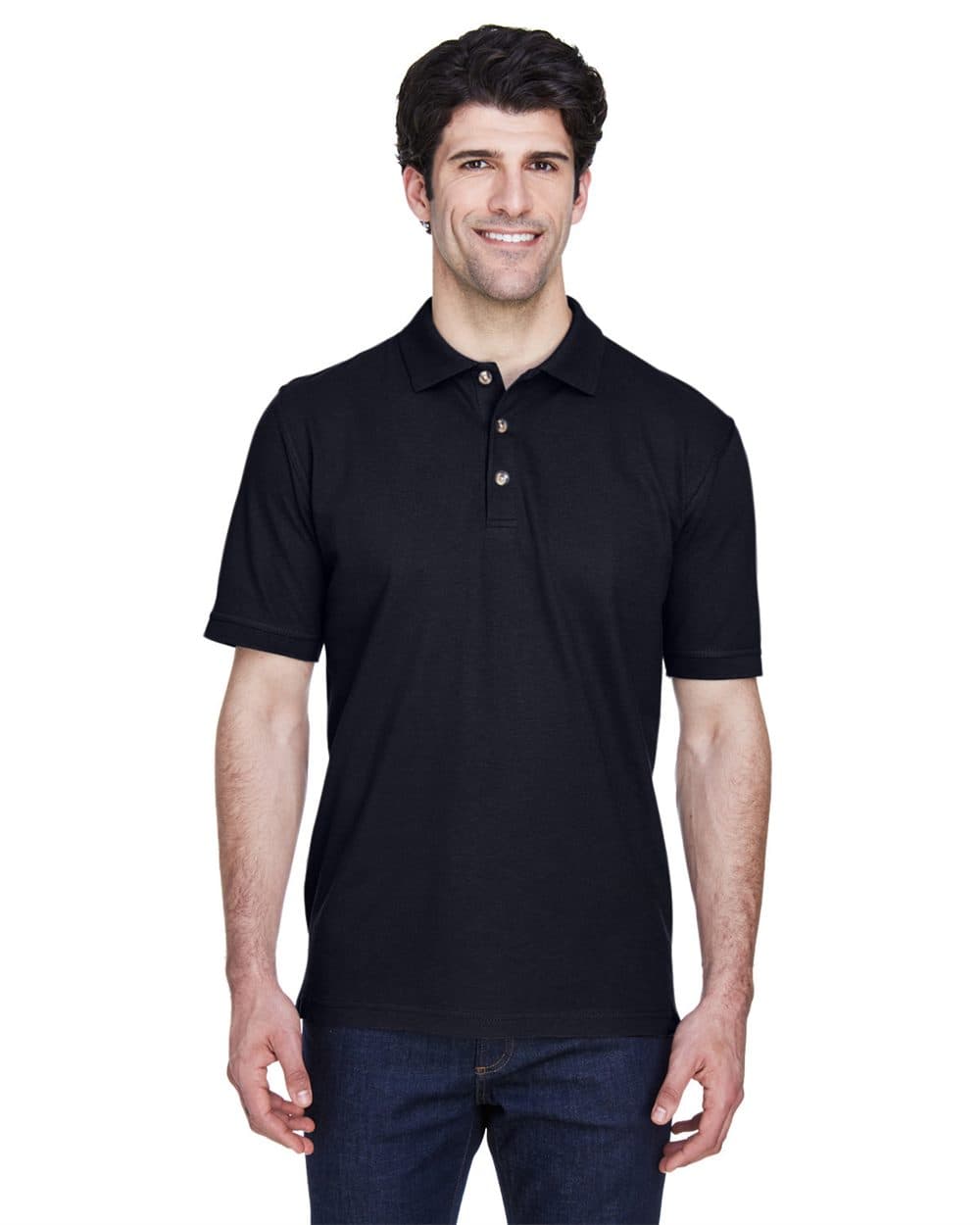 UltraClub Men's Classic Piqué Polo - Image 1