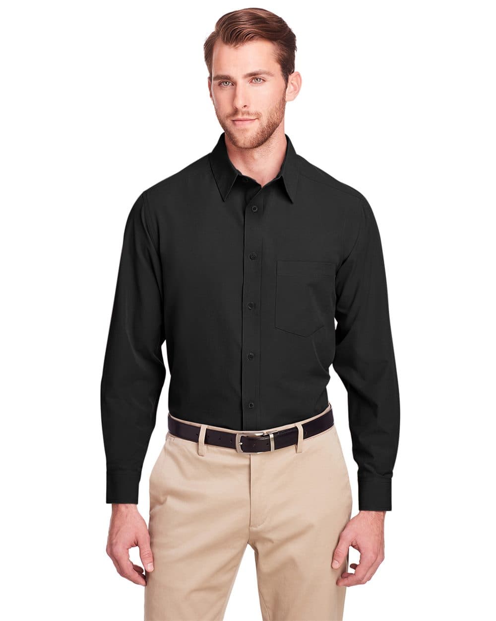 UltraClub Men's Bradley Performance Woven Shirt - Image 1