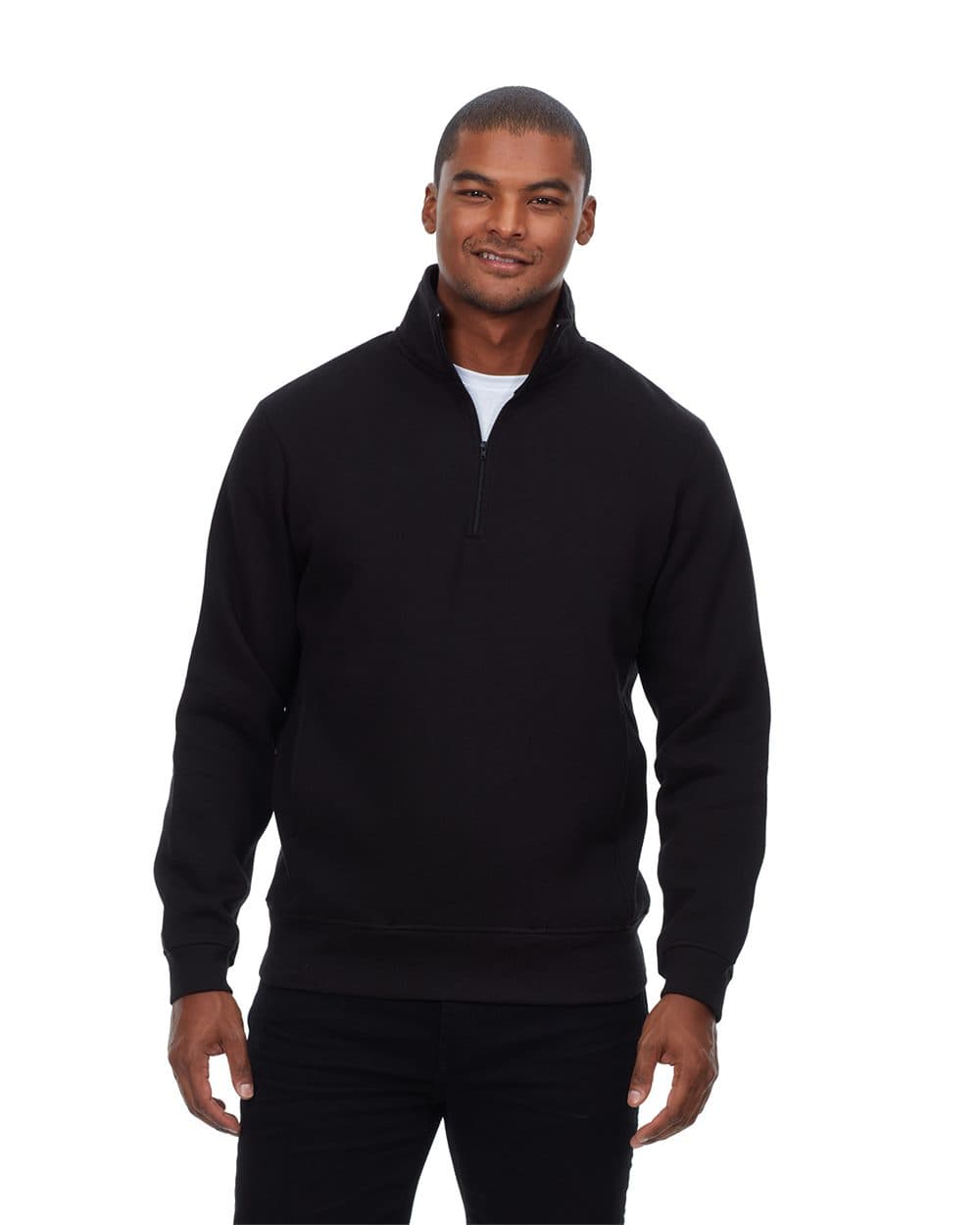 Threadfast Apparel Unisex Ultimate Fleece Quarter-Zip Sweatshirt - Image 1