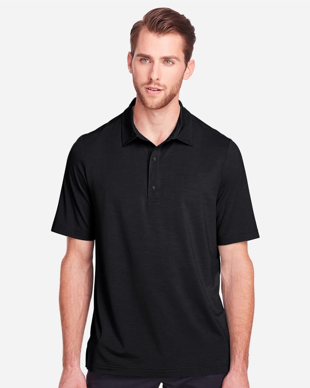 North End Men's JAQ Snap-Up Stretch Performance Polo - Image 1