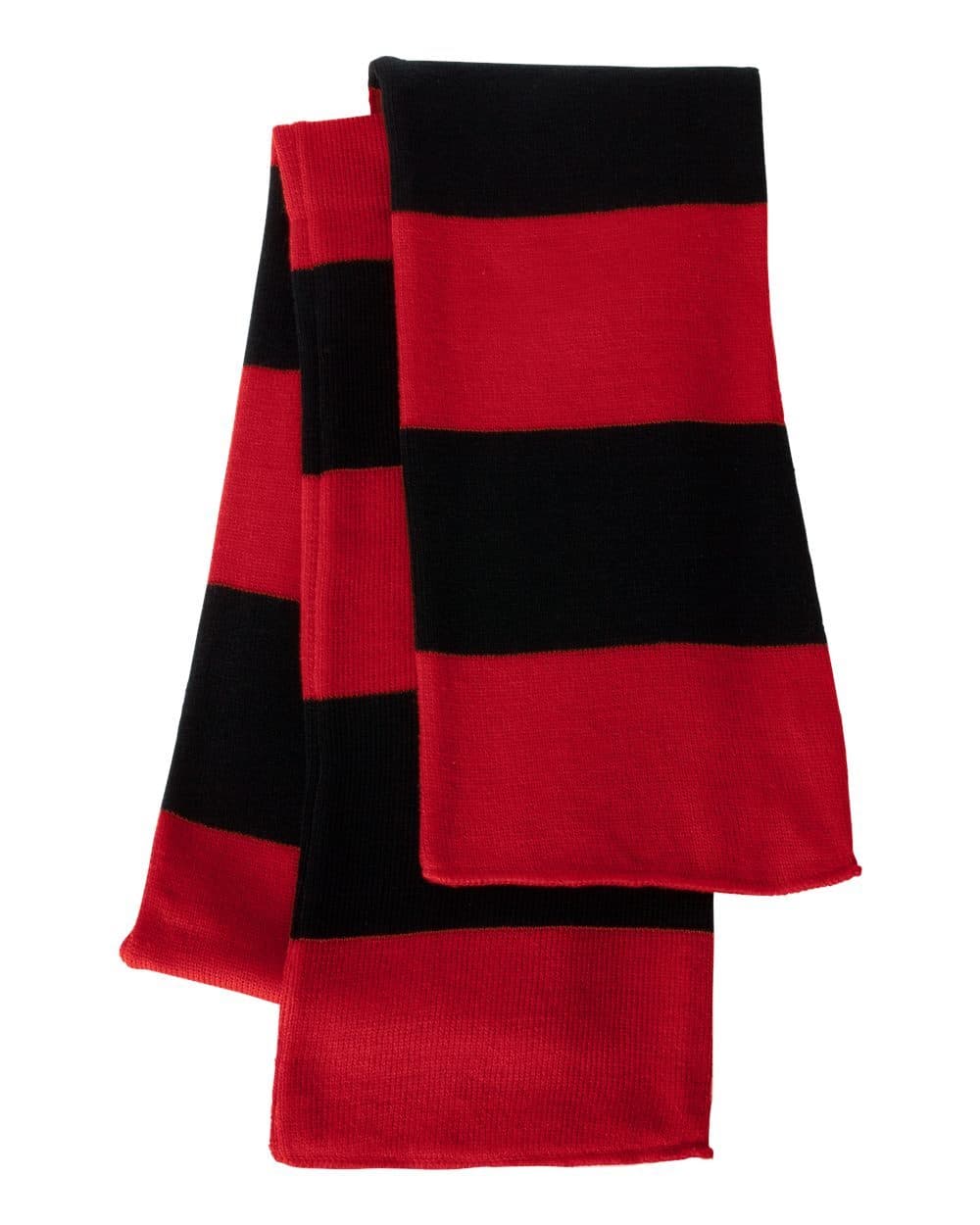 Sportsman Rugby-Striped Knit Scarf - Image 1