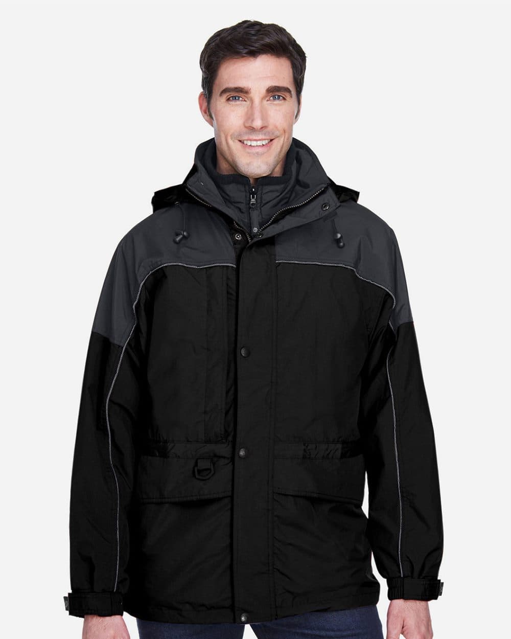 North End Men's 3-in-1 Two-Tone Parka - Image 1