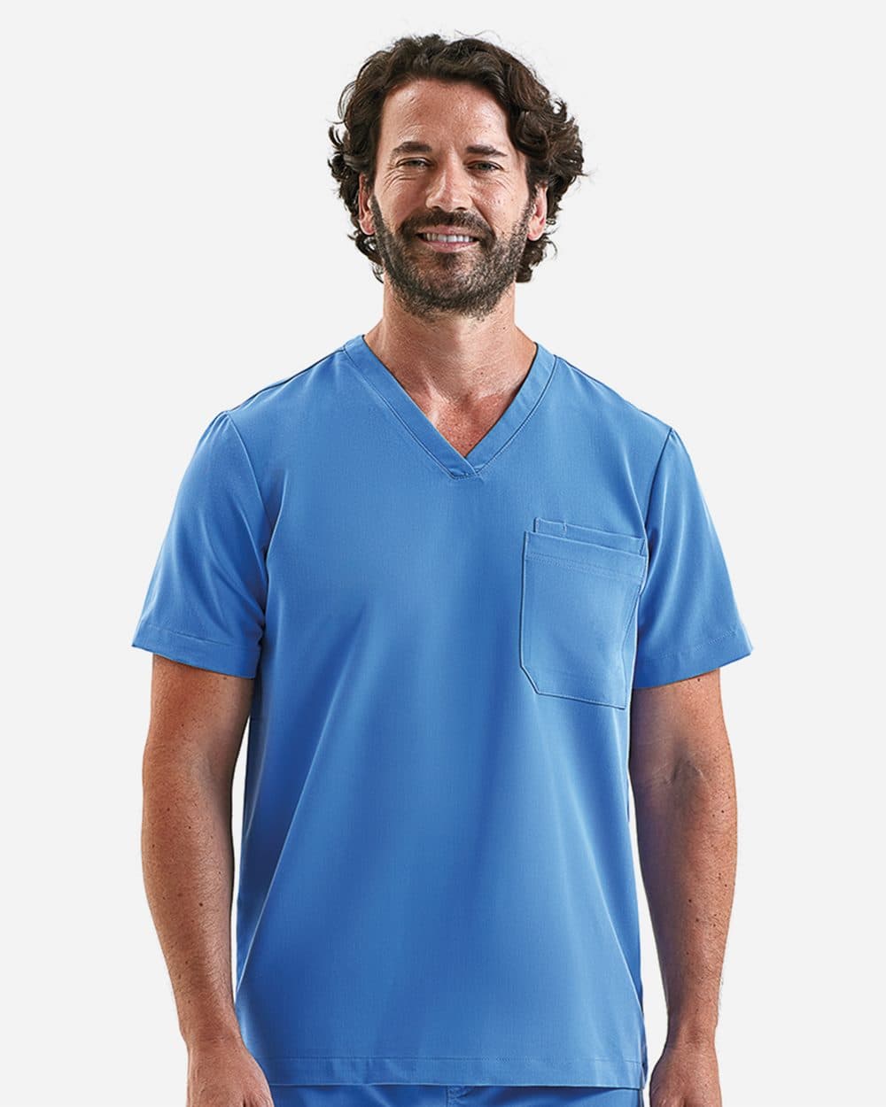 Onna Men's Limitless V-Neck Stretch Scrub Top - Image 1