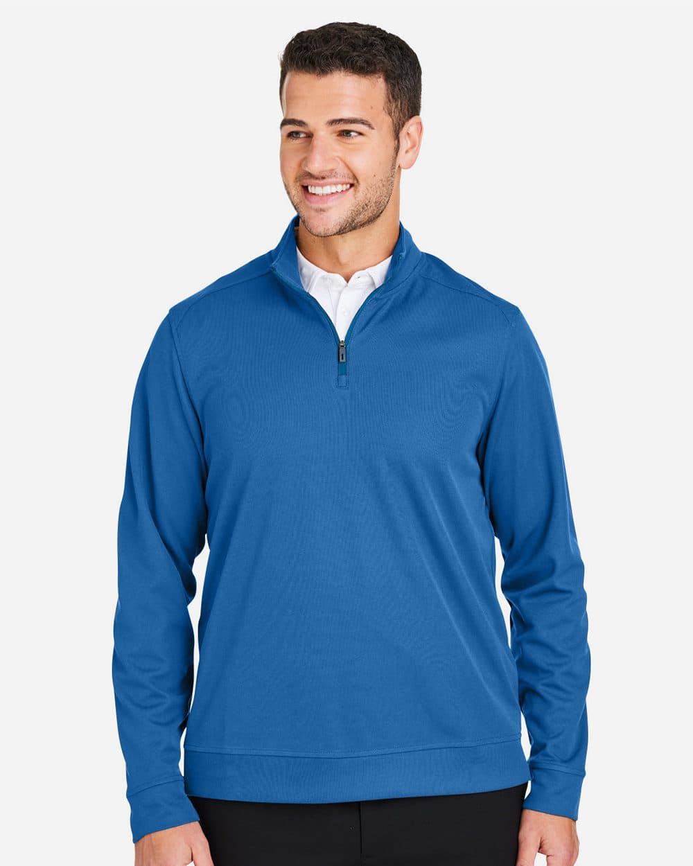 North End Men's Express Tech Performance Pique Quarter-Zip Pullover - Image 1