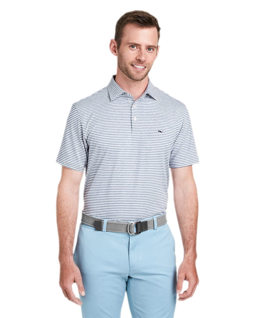 vineyard vines Men's Heathered Winstead Sankaty Polo - Image 1