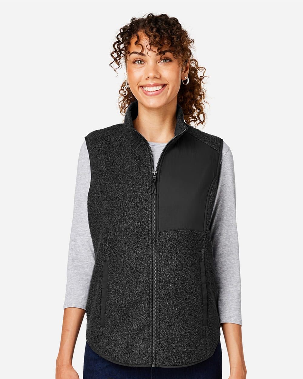 North End Women's Aura Sweater Fleece Vest - Image 1