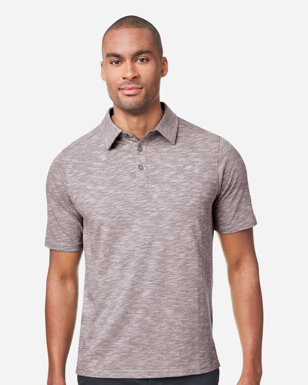 North End Men's Eclipse Jacquard Polo - Image 1