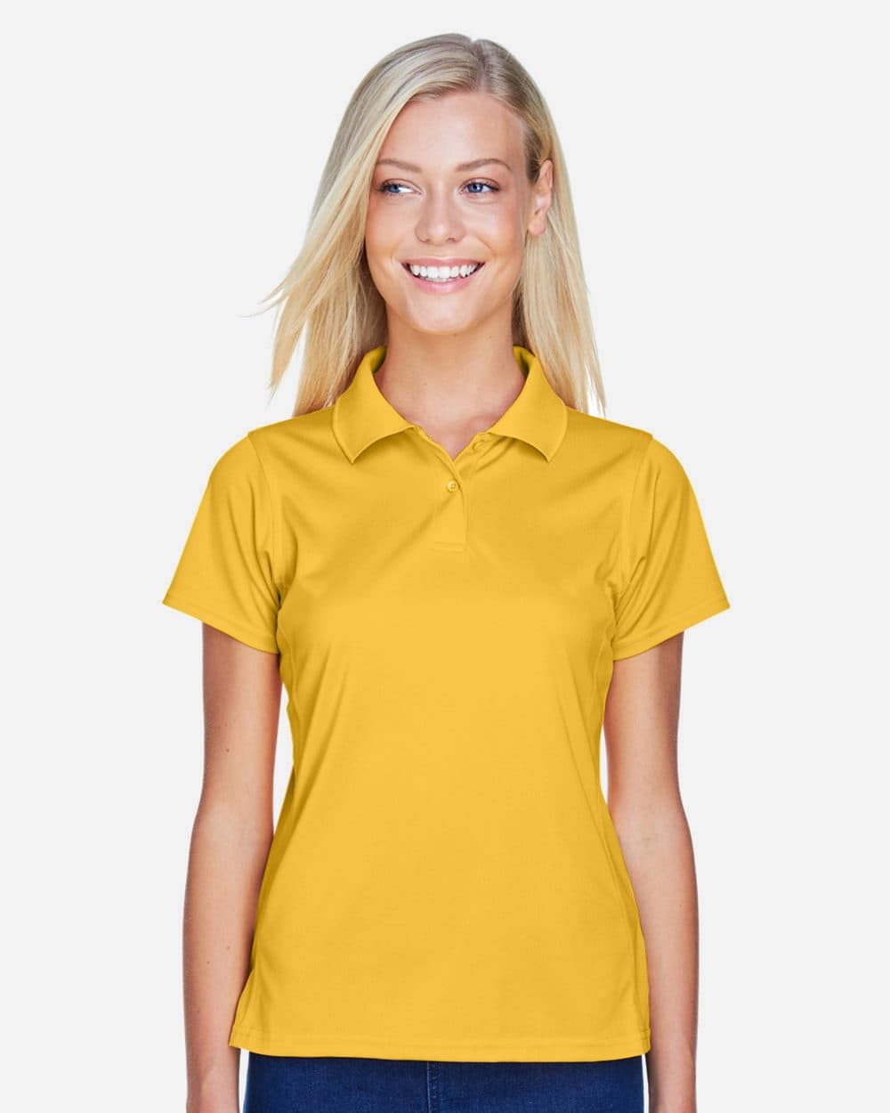 Harriton Women's Polyester Jersey Polo - Image 1