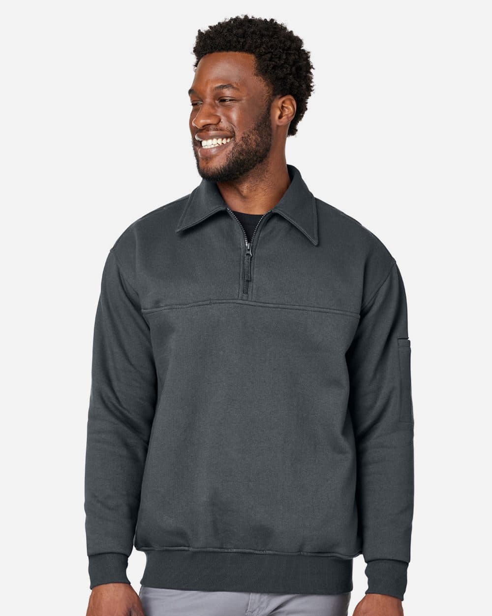 Harriton Unisex ClimaBloc™ Heavyweight Tactical Quarter-Zip Pullover - Image 1