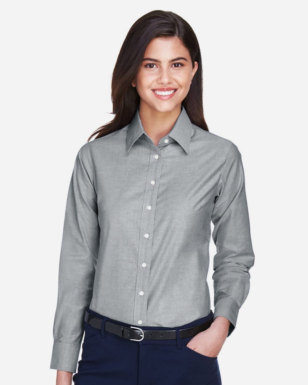 Harriton Women's Oxford Dress Shirt - Image 1