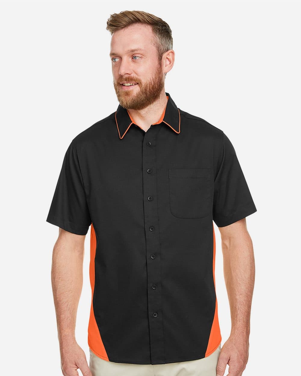 Harriton Men's Tall Flash IL Colorblock Shirt - Image 1