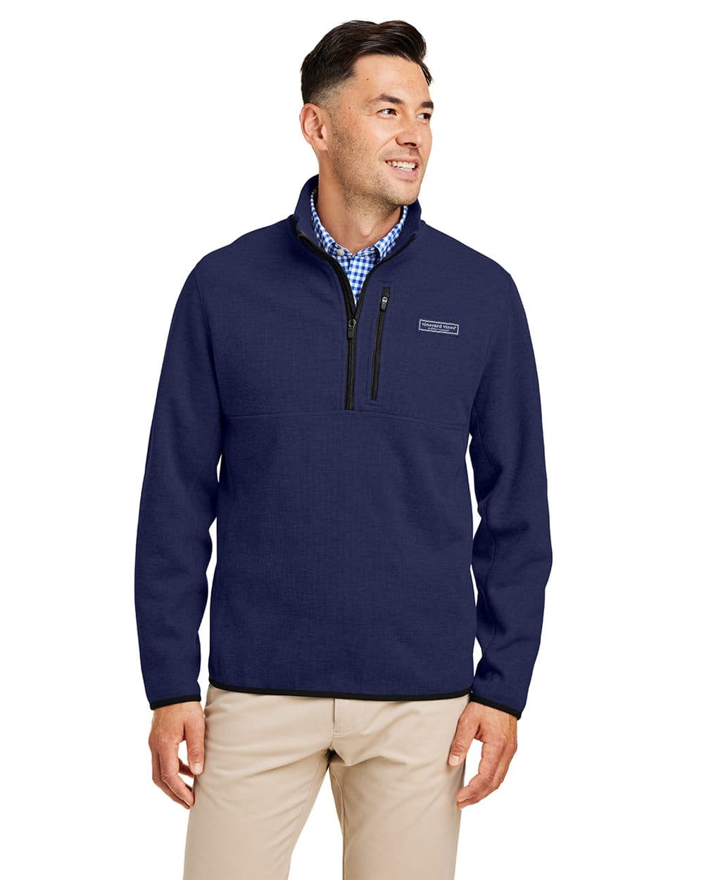 vineyard vines Men's Mountain Sweaterfleece Quarter-Zip Pullover - Image 1