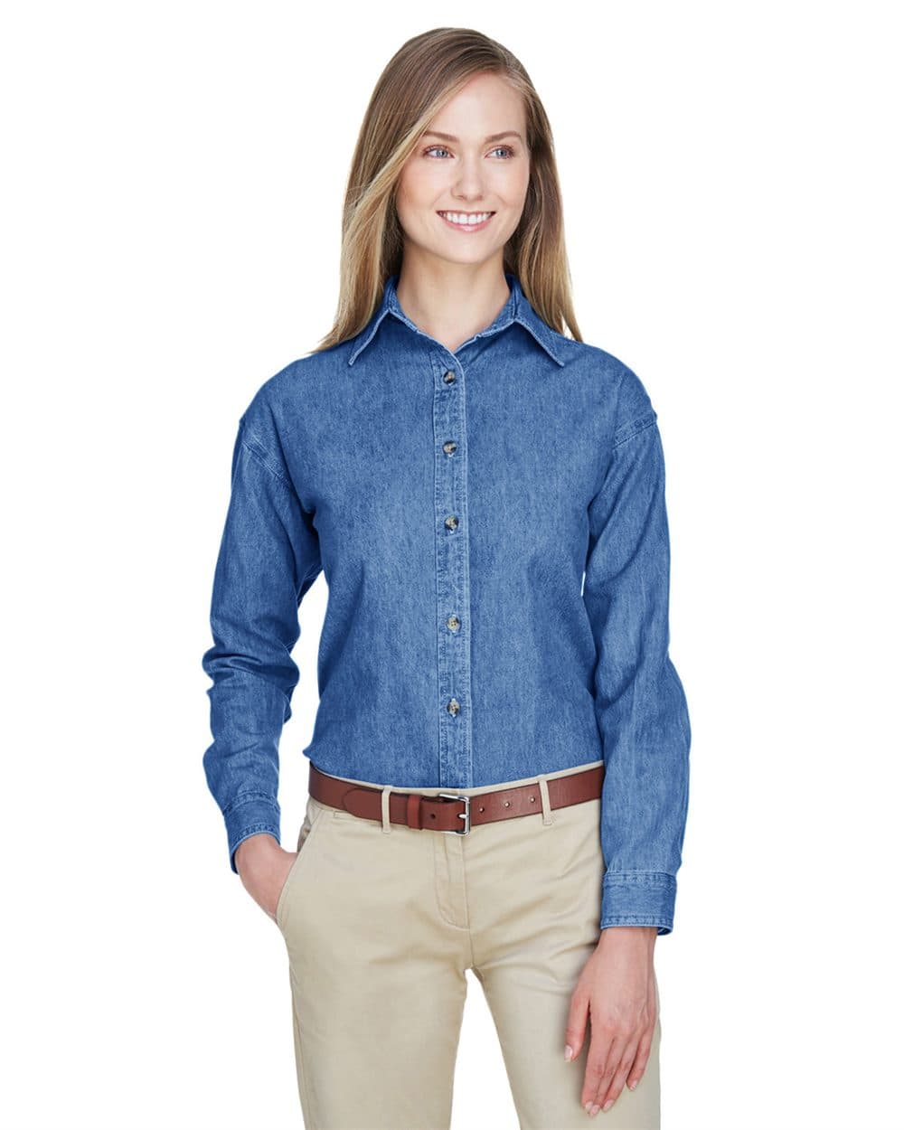 UltraClub Women's Cypress Denim - Image 1