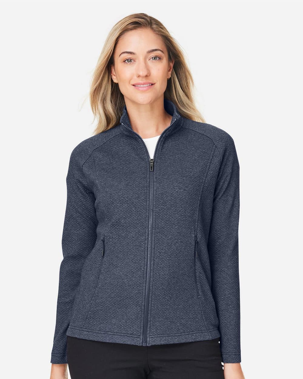 North End Women's Spirit Textured Full-Zip - Image 1
