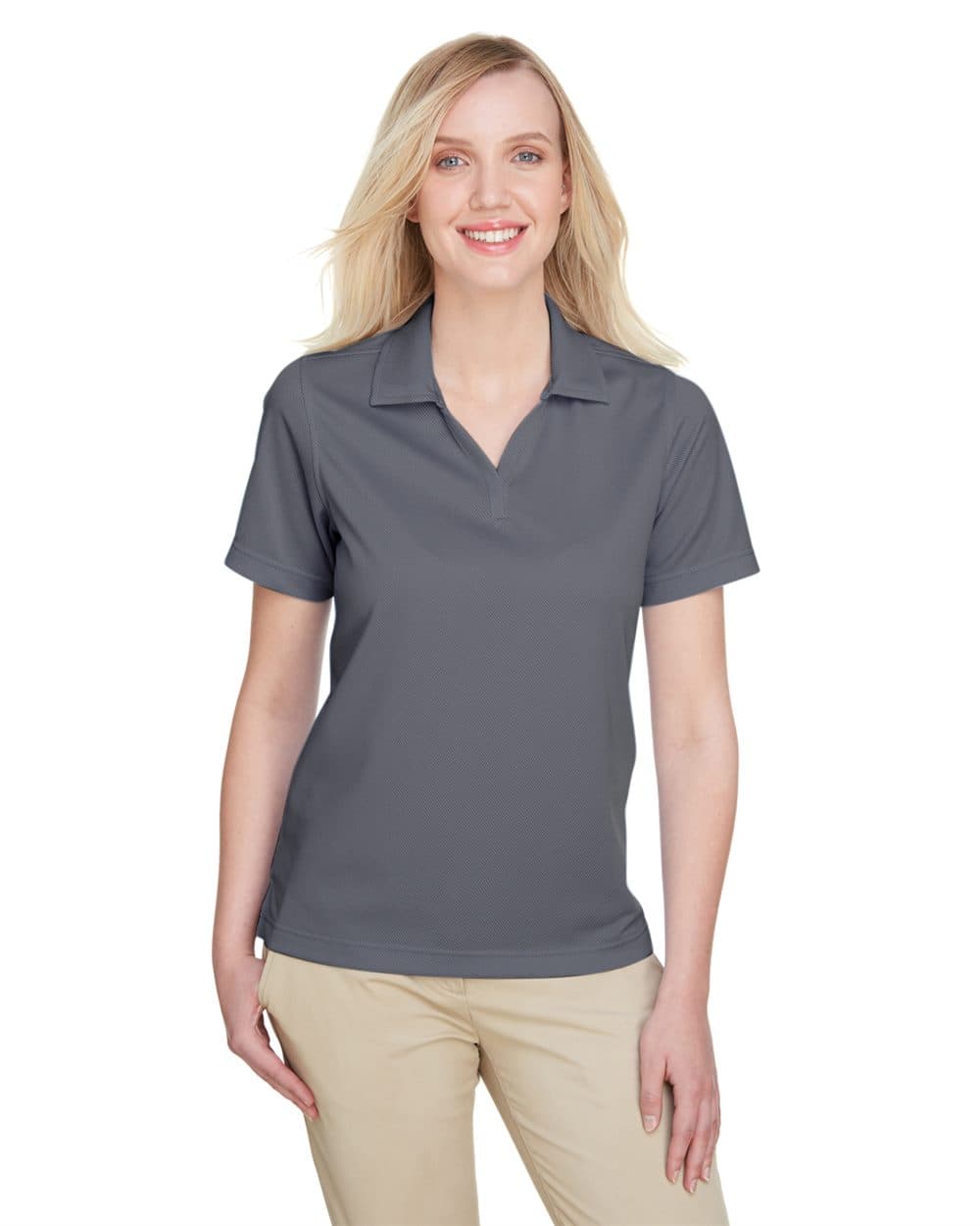 UltraClub Women's Cavalry Twill Performance Polo - Image 1