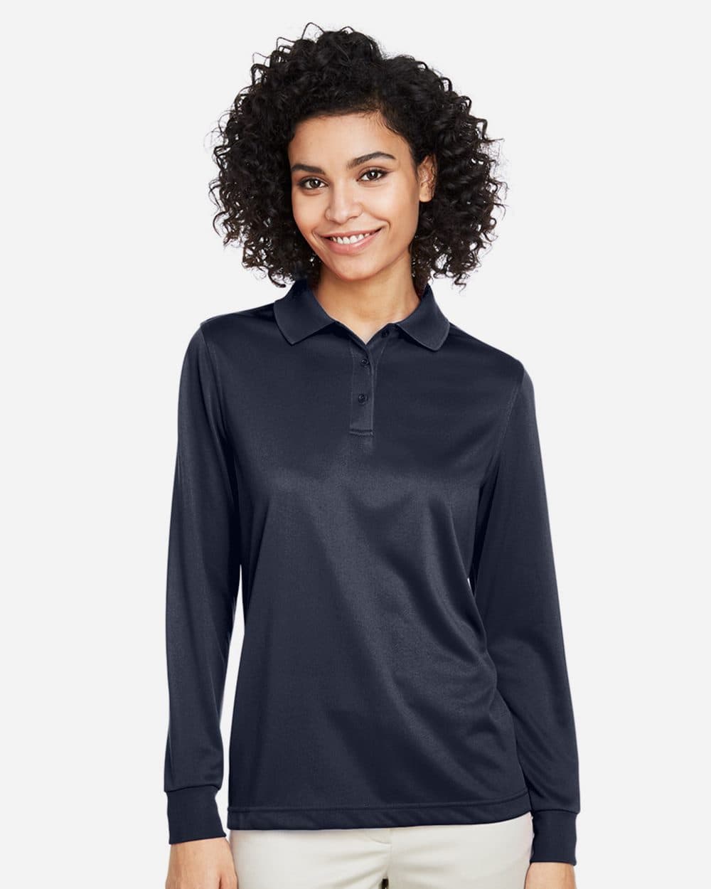 Harriton Women's Advantage Snag Protection Plus IL Long Sleeve Polo - Image 1