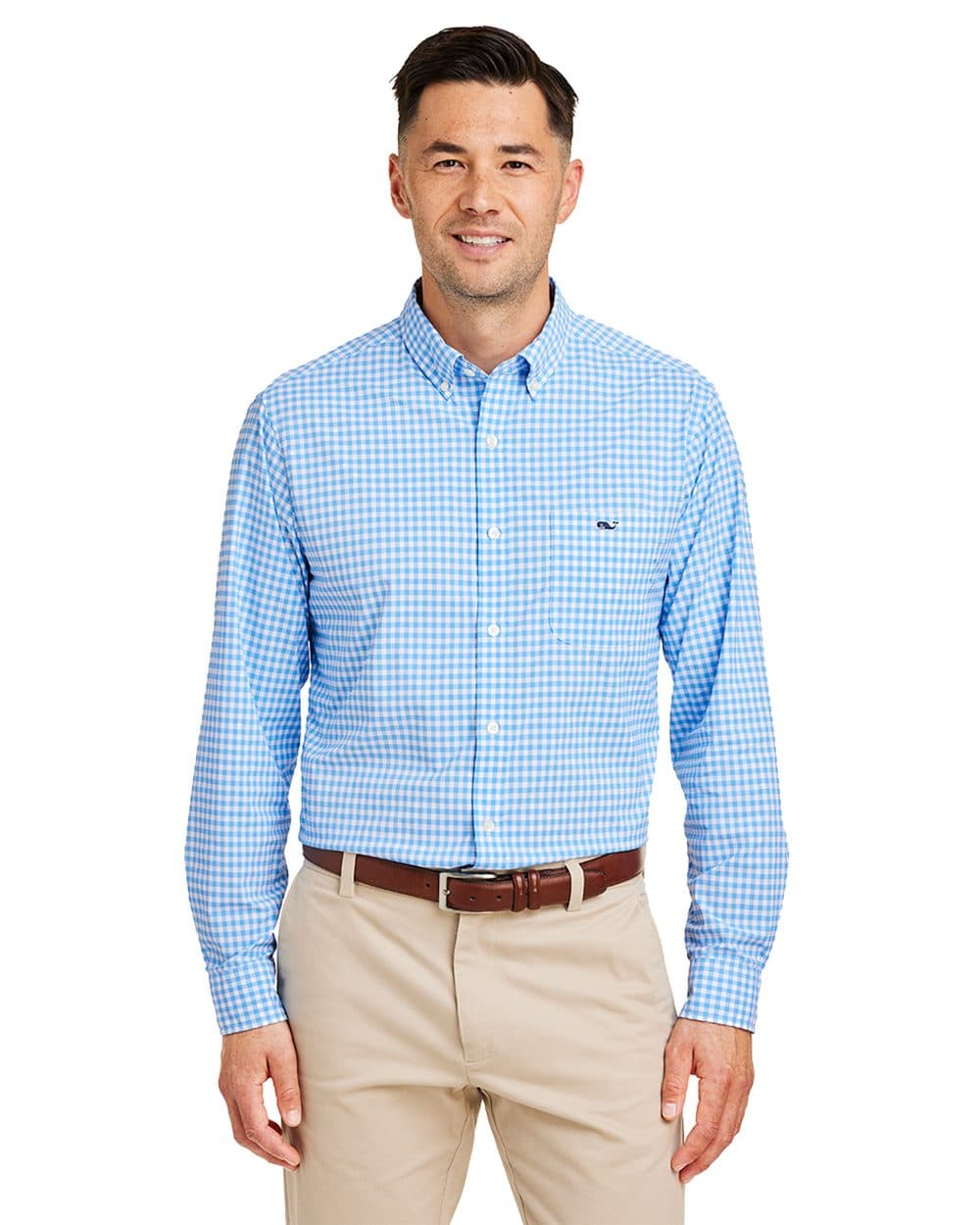 vineyard vines Men's On-The-Go Nylon Gingham Shirt - Image 1