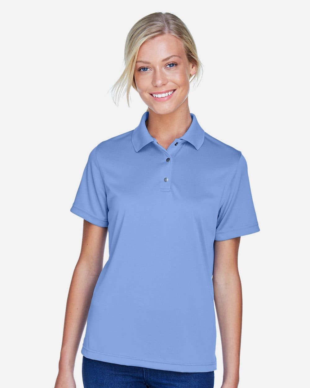 Harriton Women's Advantage Snag Protection Plus IL Snap Placket Polo - Image 1