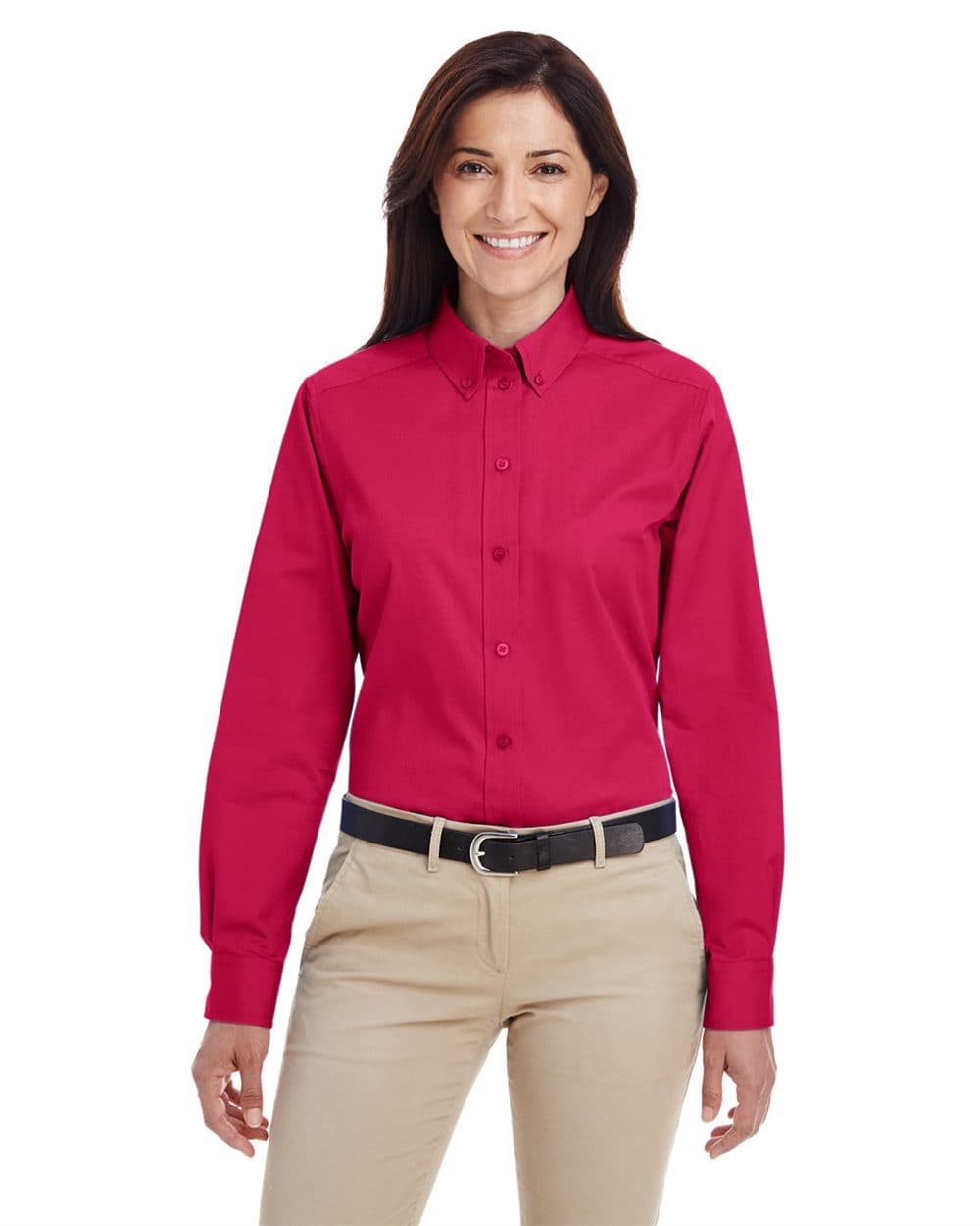 Harriton Women's Foundation Cotton Twill Shirt with Teflon - Image 1