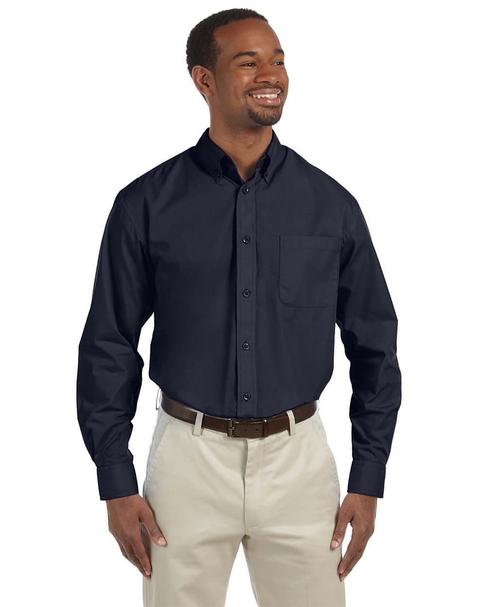 Harriton Men's Tall Essential Poplin - Image 1