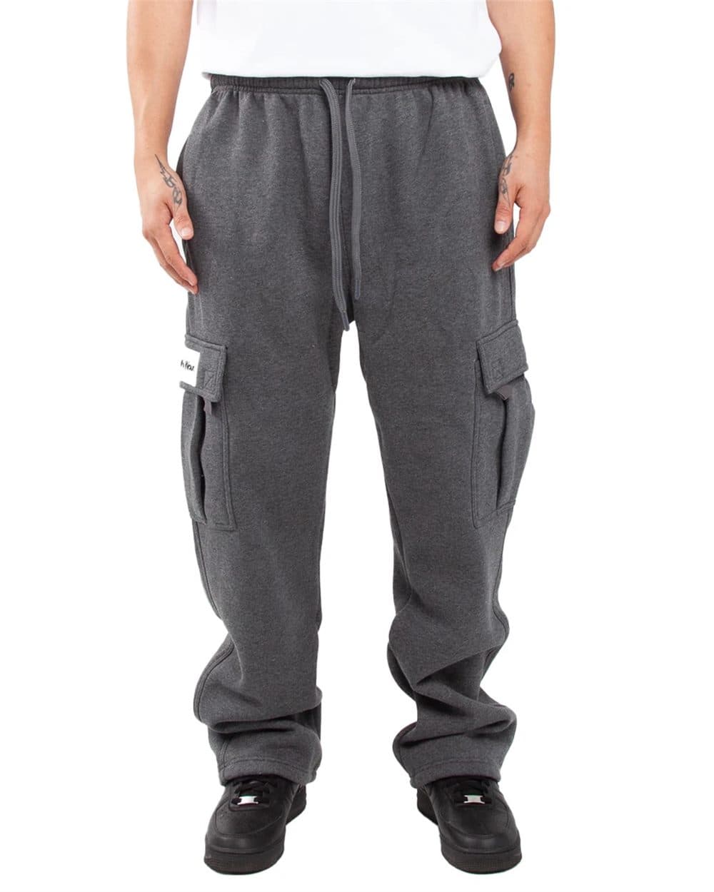 Shaka Wear Unisex Fleece Cargo Sweatpants - Image 1