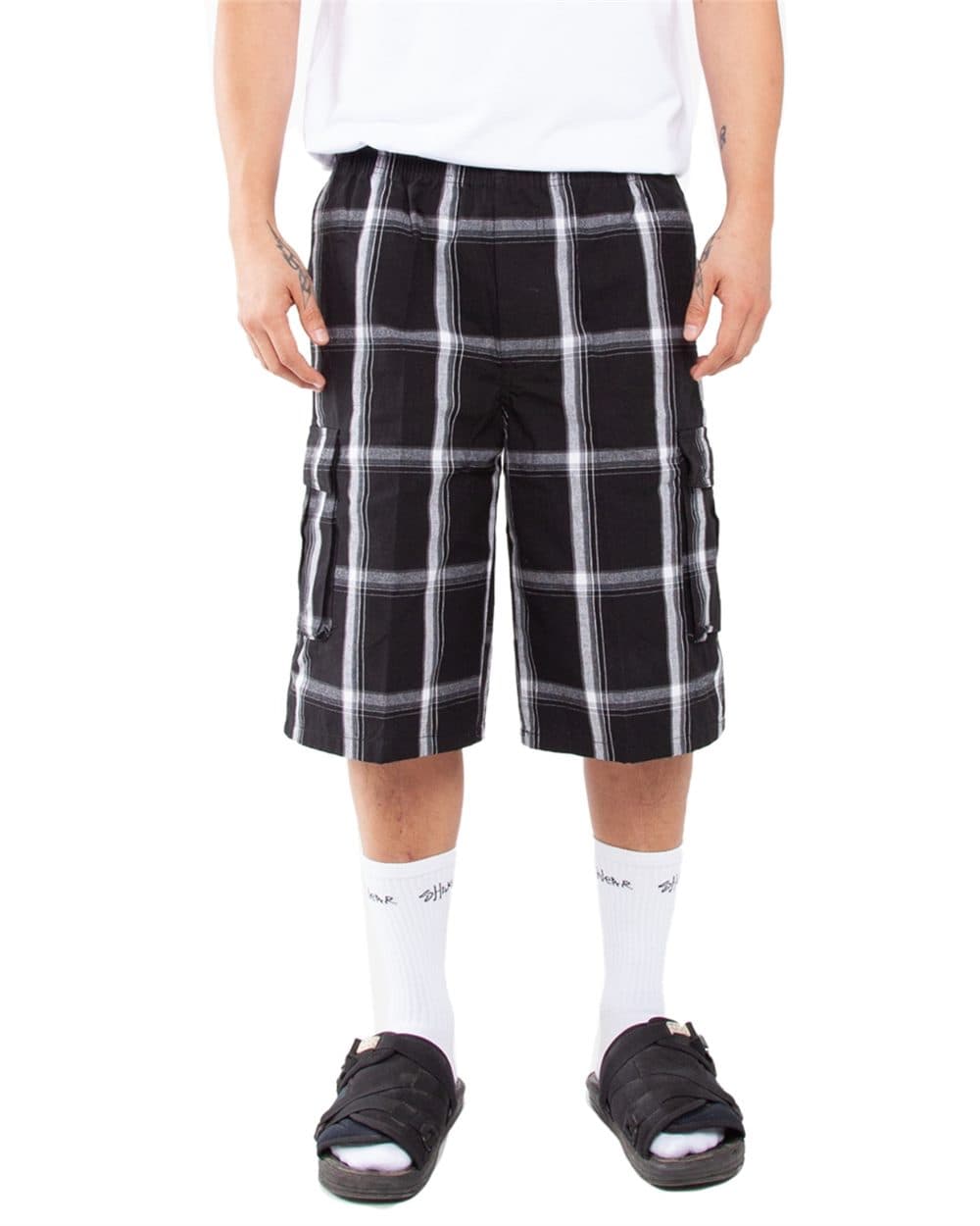 Shaka Wear Unisex Plaid Shorts - Image 1