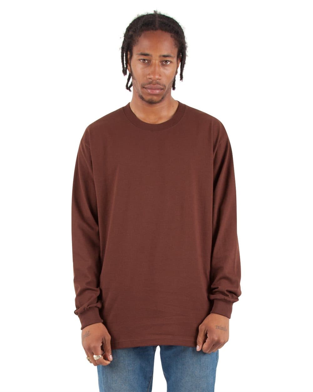 Shaka Wear Unisex Tall Max Heavyweight Long Sleeve Tee - Image 1
