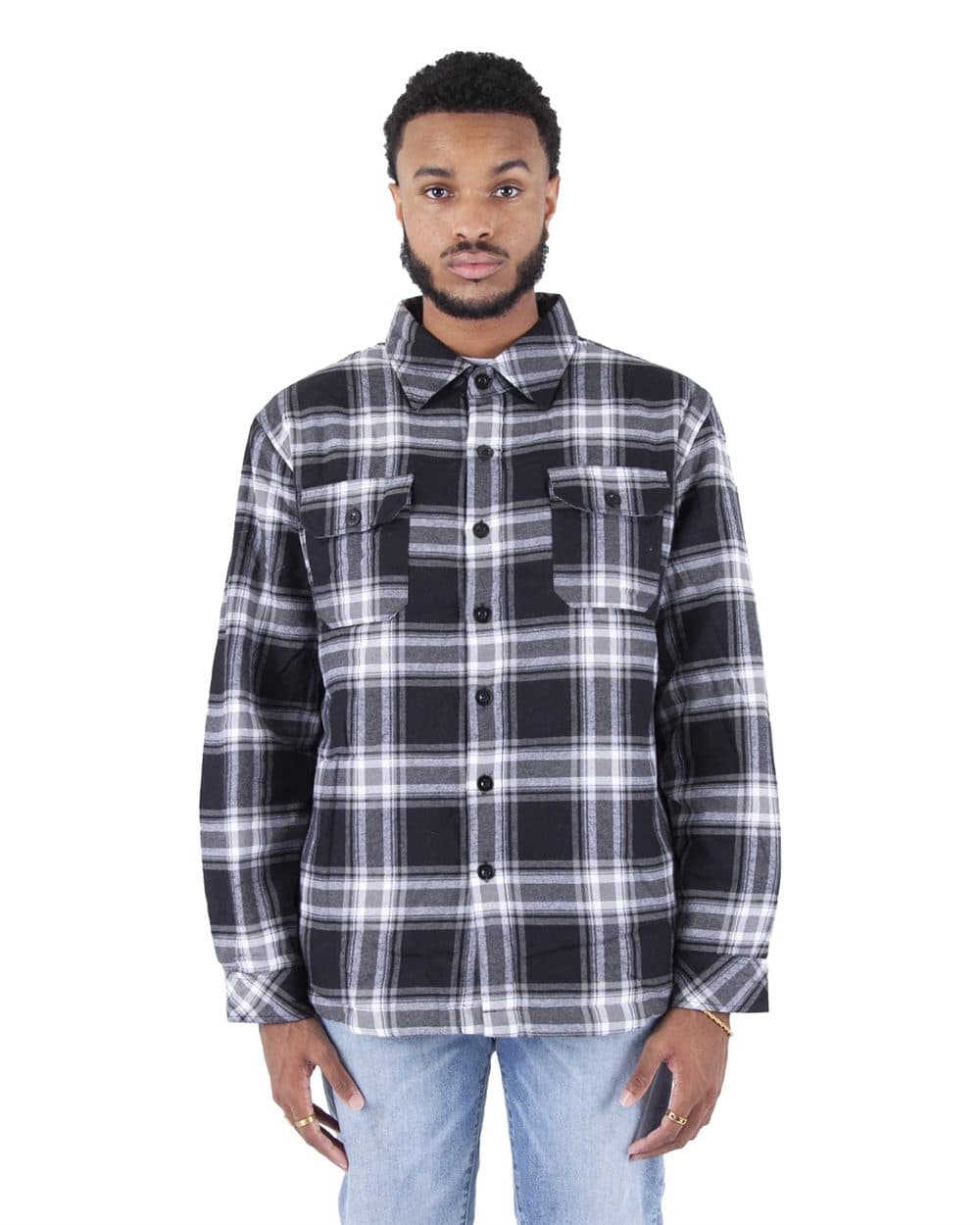 Shaka Wear Unisex Plaid Jacket - Image 1