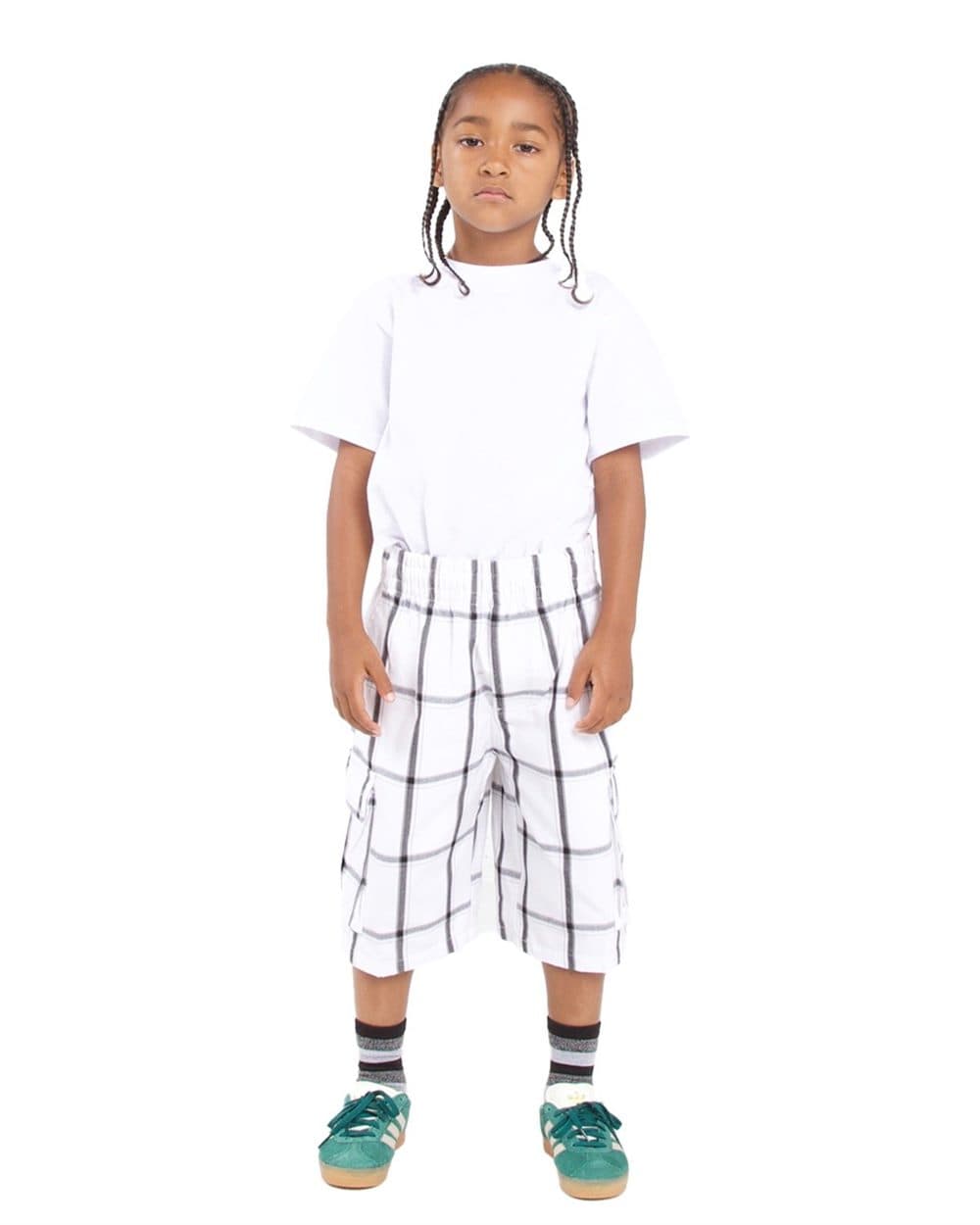 Shaka Wear Youth Plaid Shorts - Image 1
