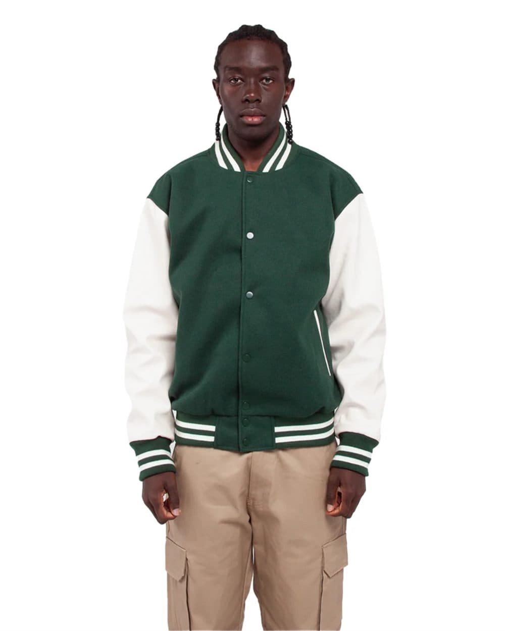Shaka Wear Unisex Letterman Jacket - Image 1