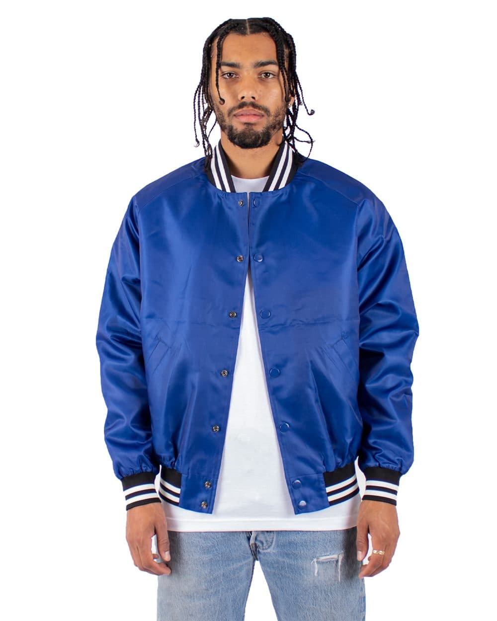 Shaka Wear Unisex Varsity Bomber Jacket - Image 1