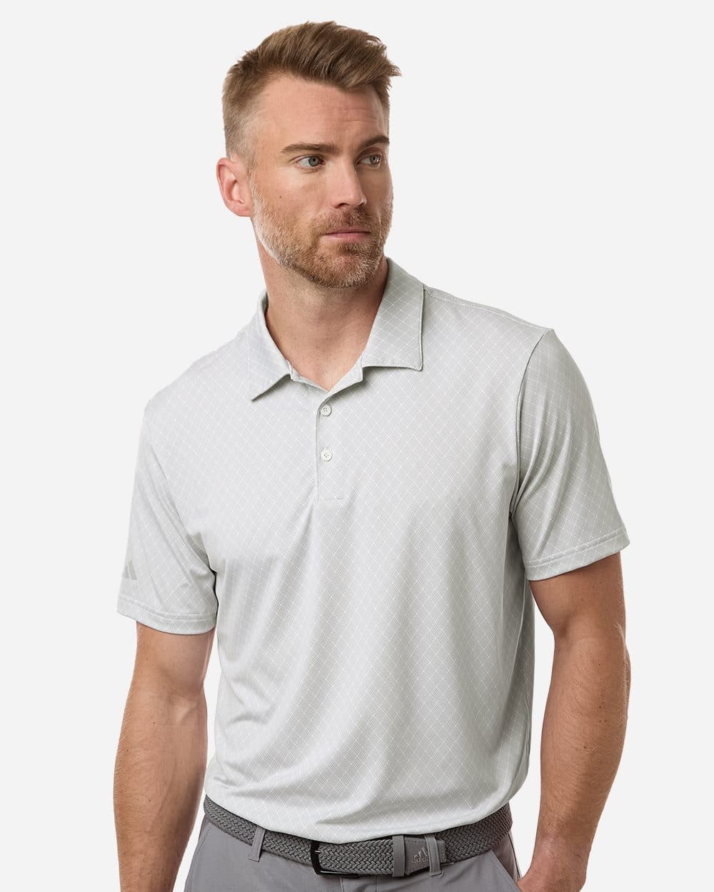 Adidas Men's 4-Way Stretch Printed Polo - Image 1