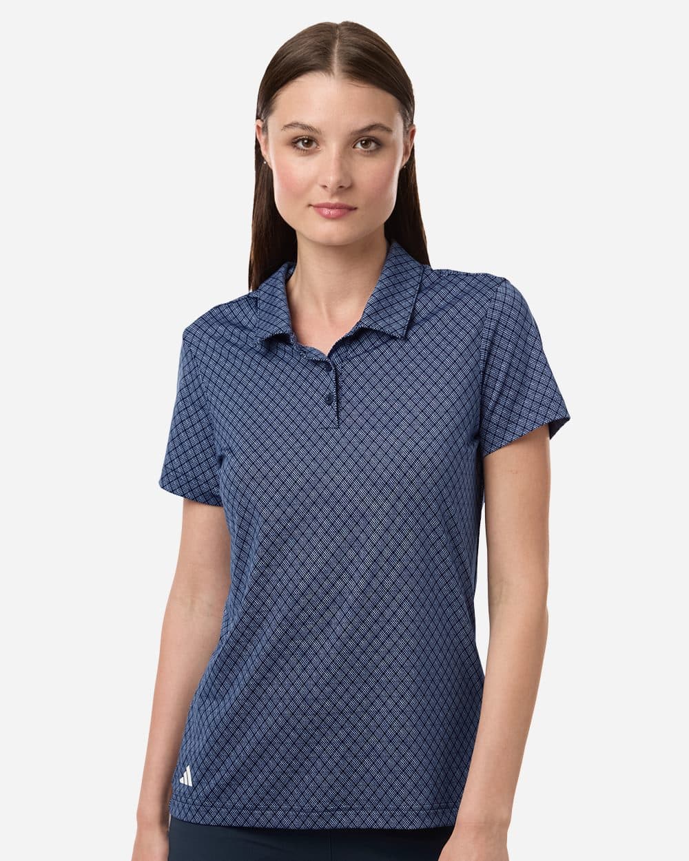 Adidas Women's 4-Way Stretch Printed Polo - Image 1