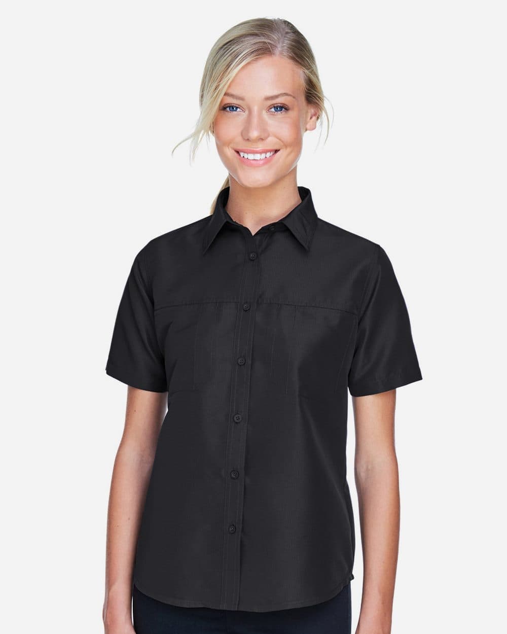Harriton Women's Key West Short Sleeve Performance Staff Shirt - Image 1