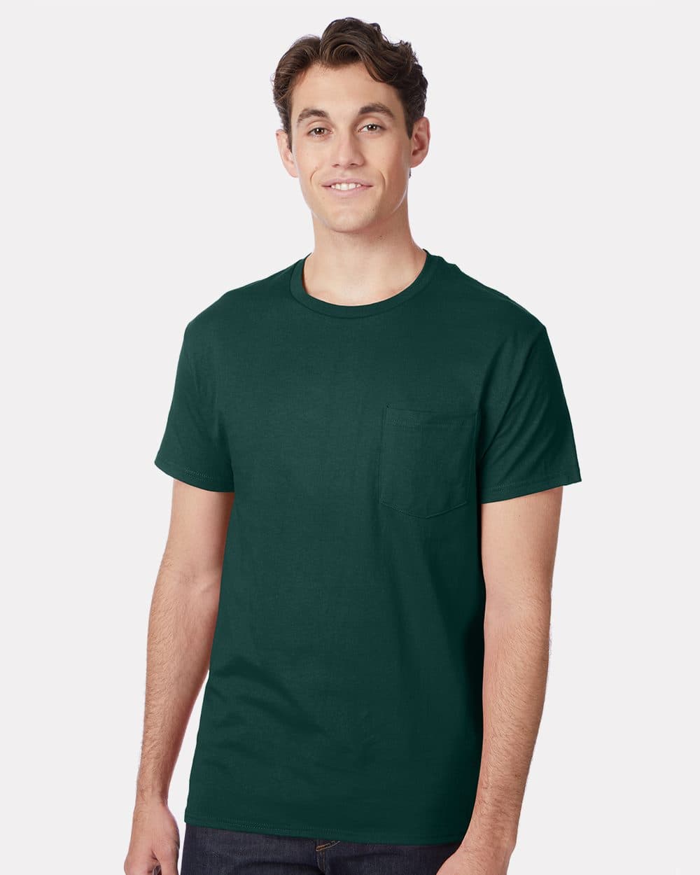 Hanes Unisex Authentic Pocket T-Shirt - Image 1