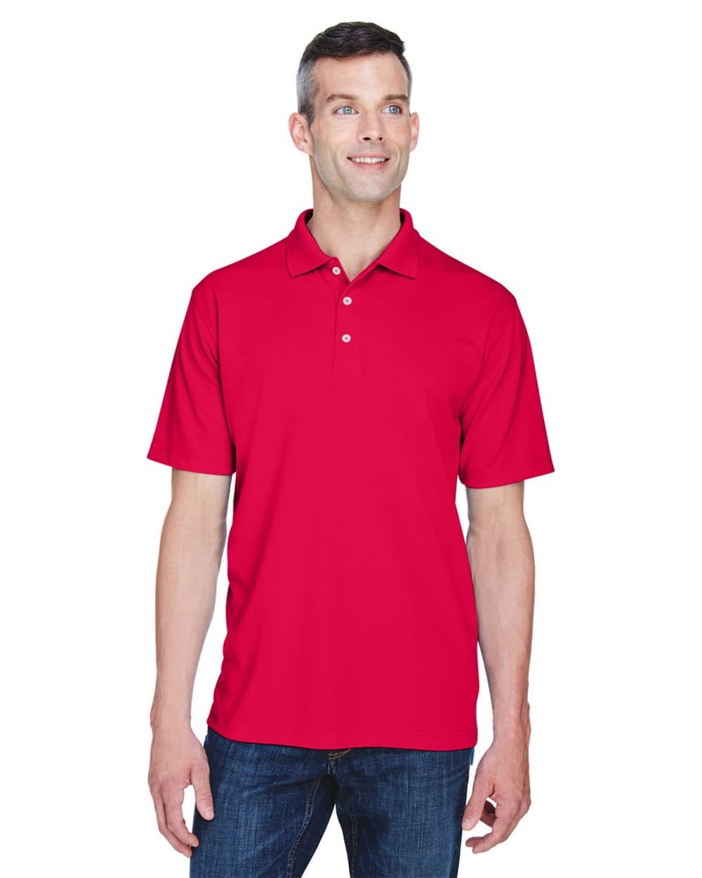 UltraClub Men's Cool & Dry Stain-Release Performance Polo - Image 1