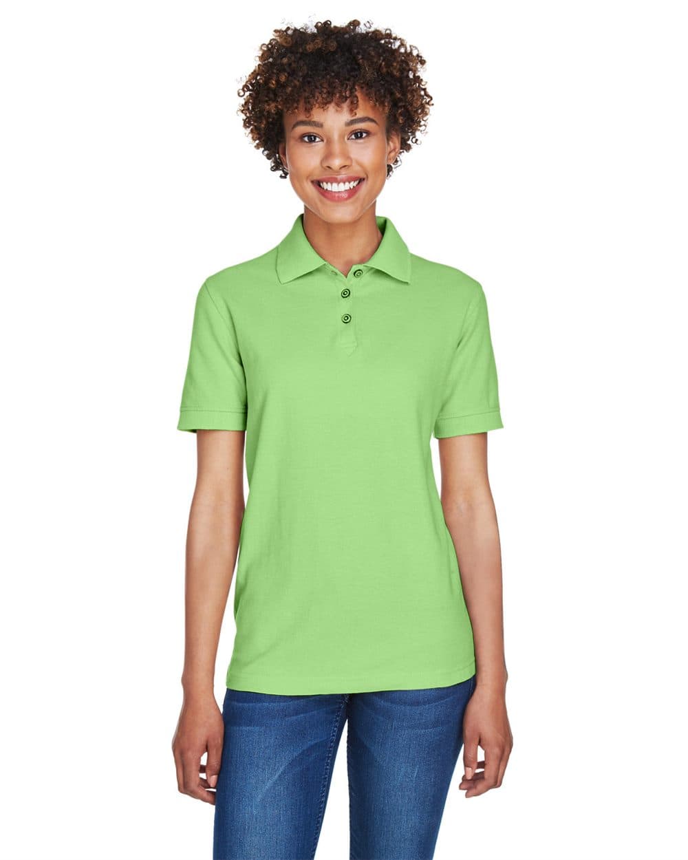 UltraClub Women's Whisper Pique Polo - Image 1