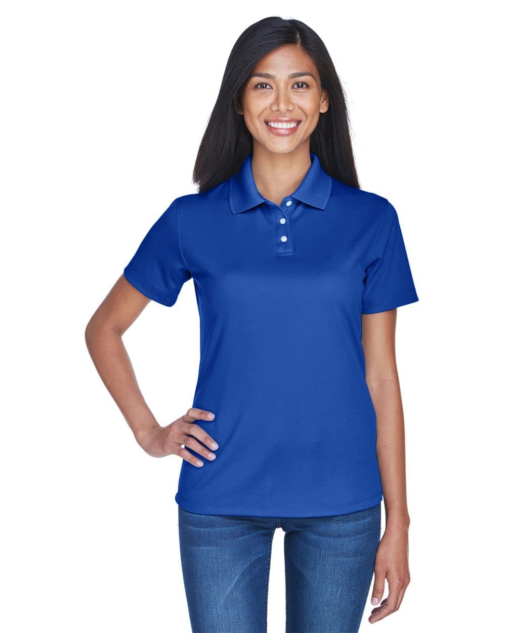 UltraClub Women's Cool & Dry Stain-Release Performance Polo - Image 1